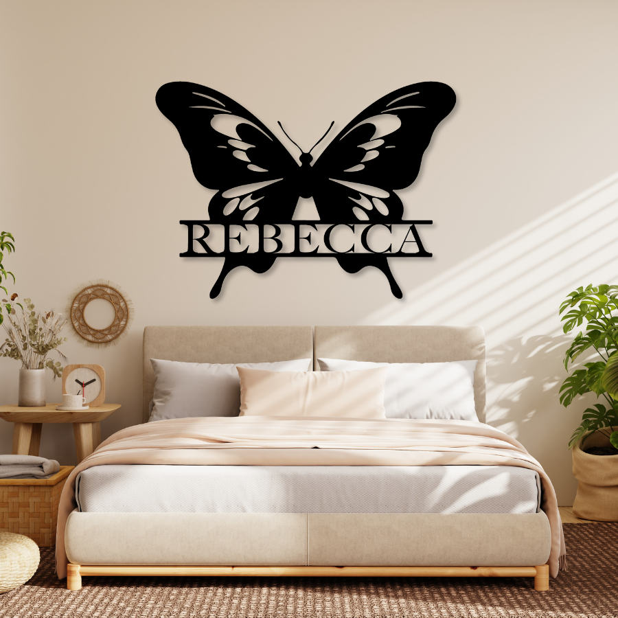 Butterfly - Custom Name Monogram