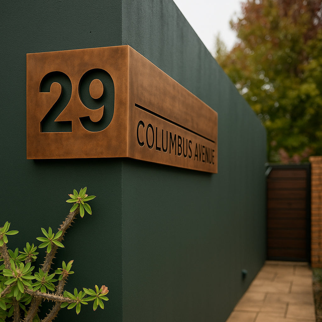Wraparound House Number