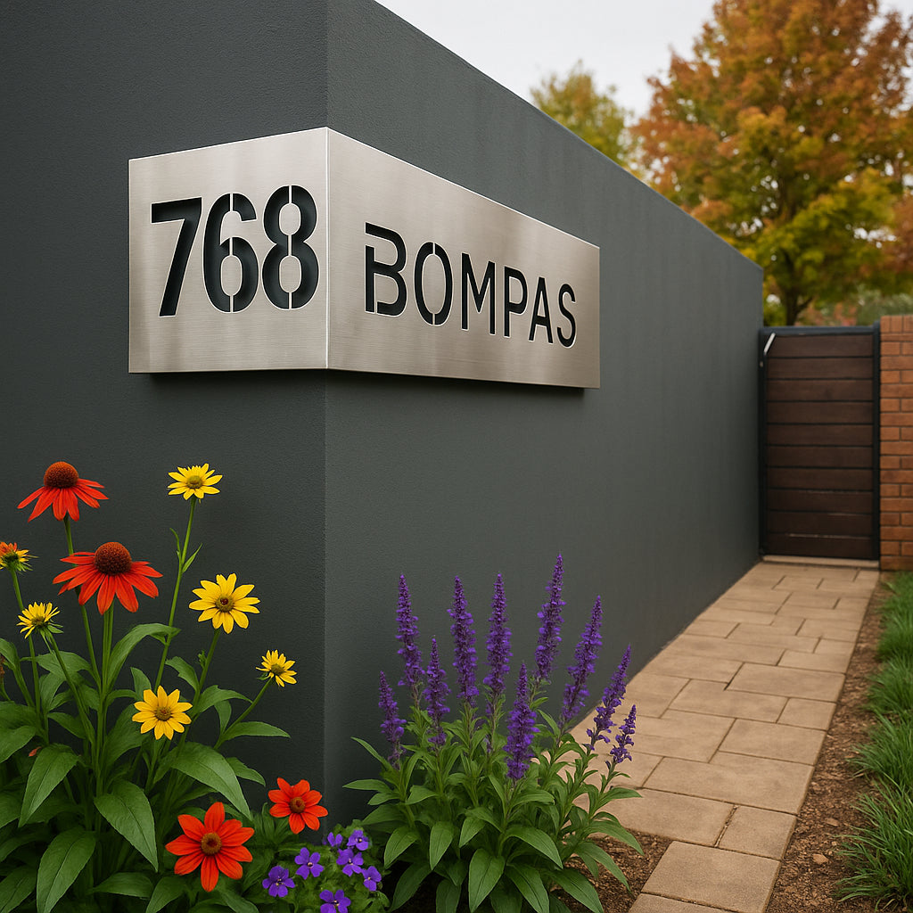 Wraparound House Number