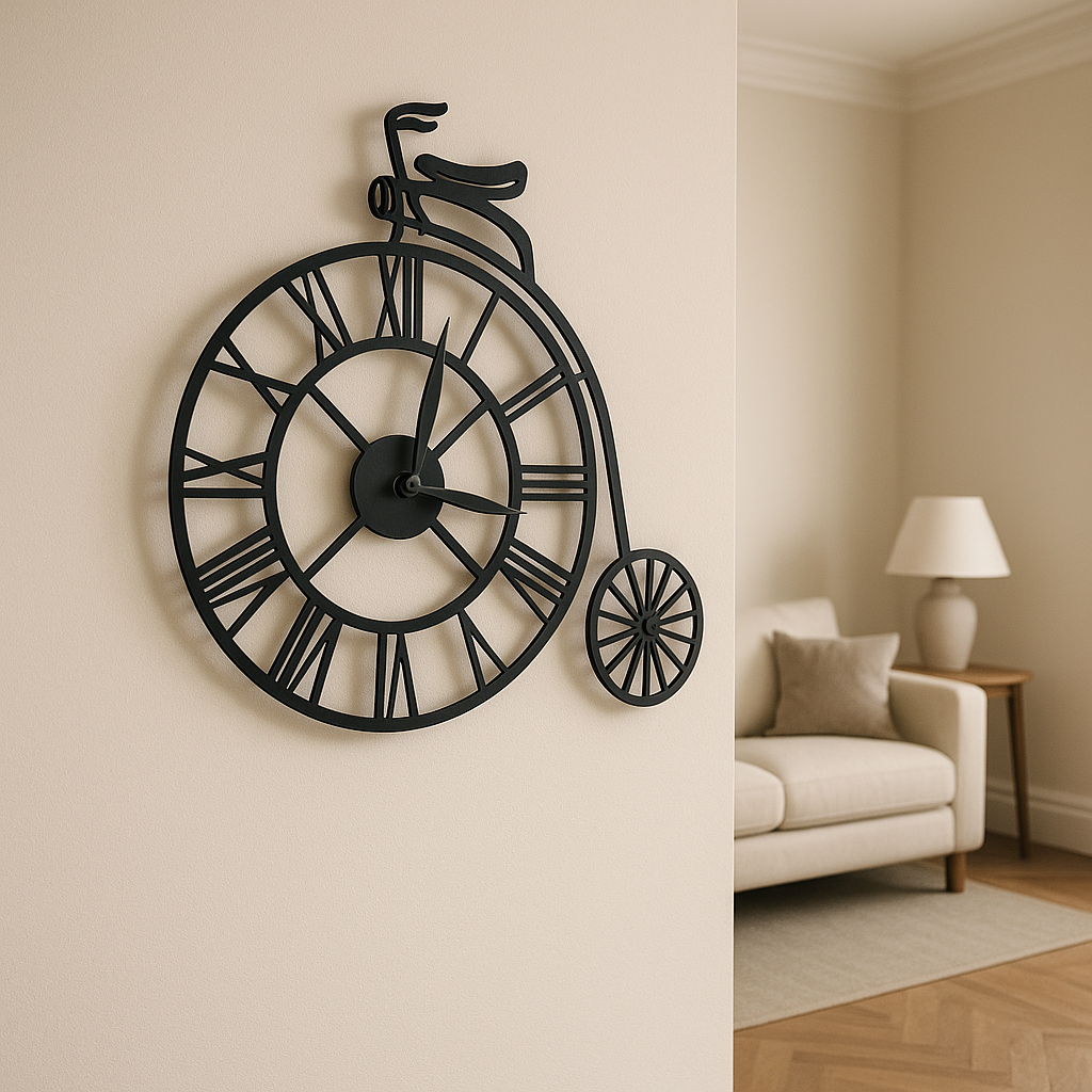 Penny Farthing Wall Clock