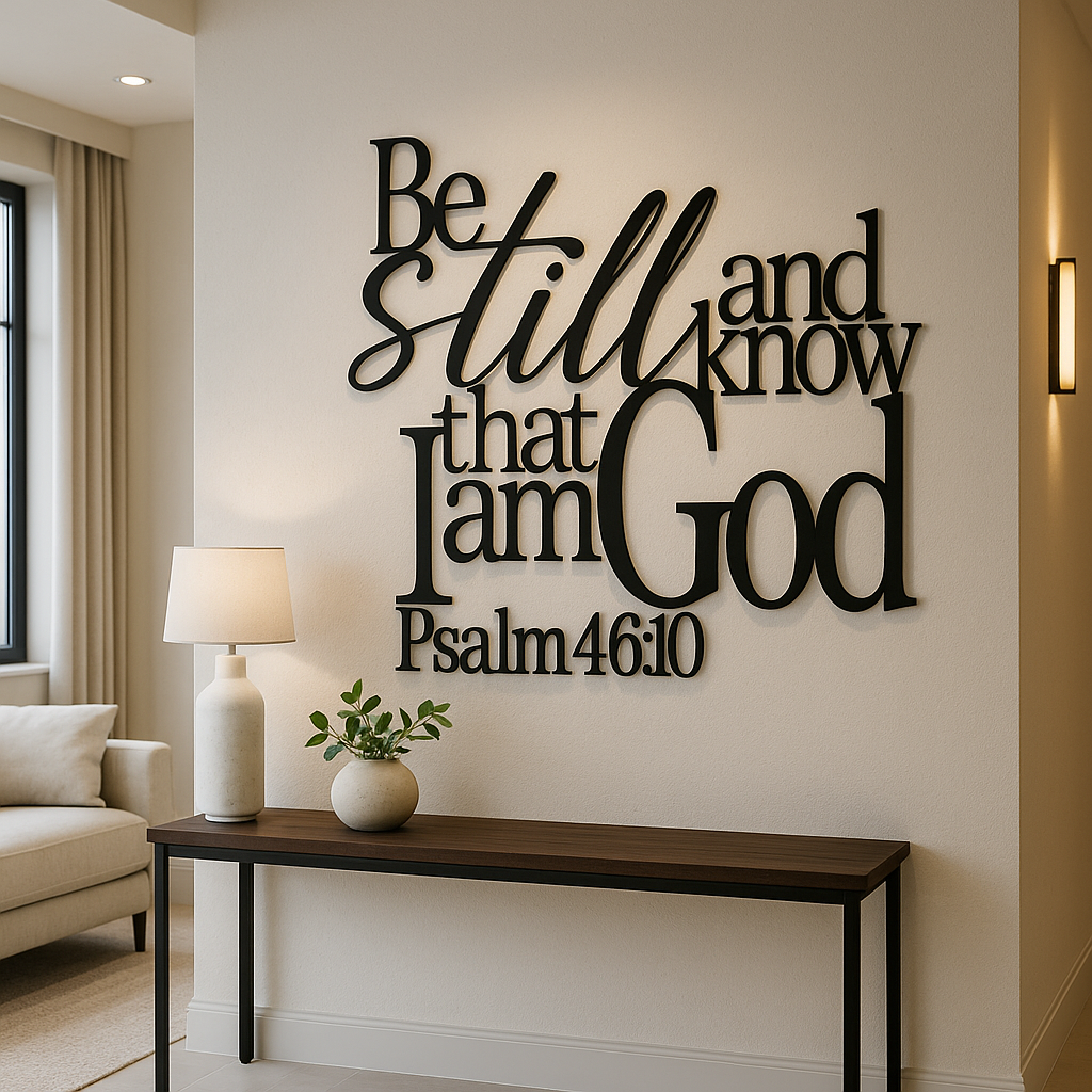 Psalm 46:10 Bible Verse | Christian Metal Wall Art | Metal Art Cafe