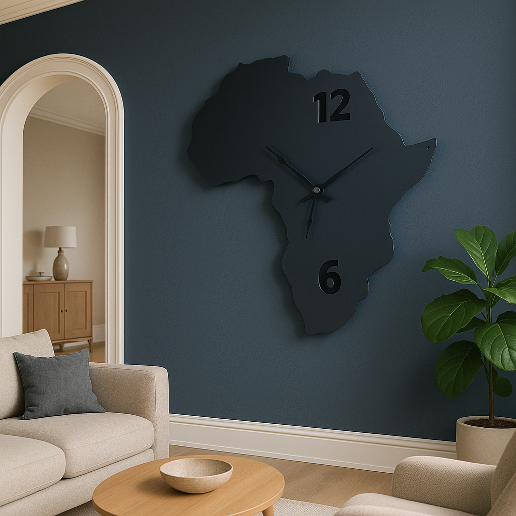 African Silhouette Wall Clock