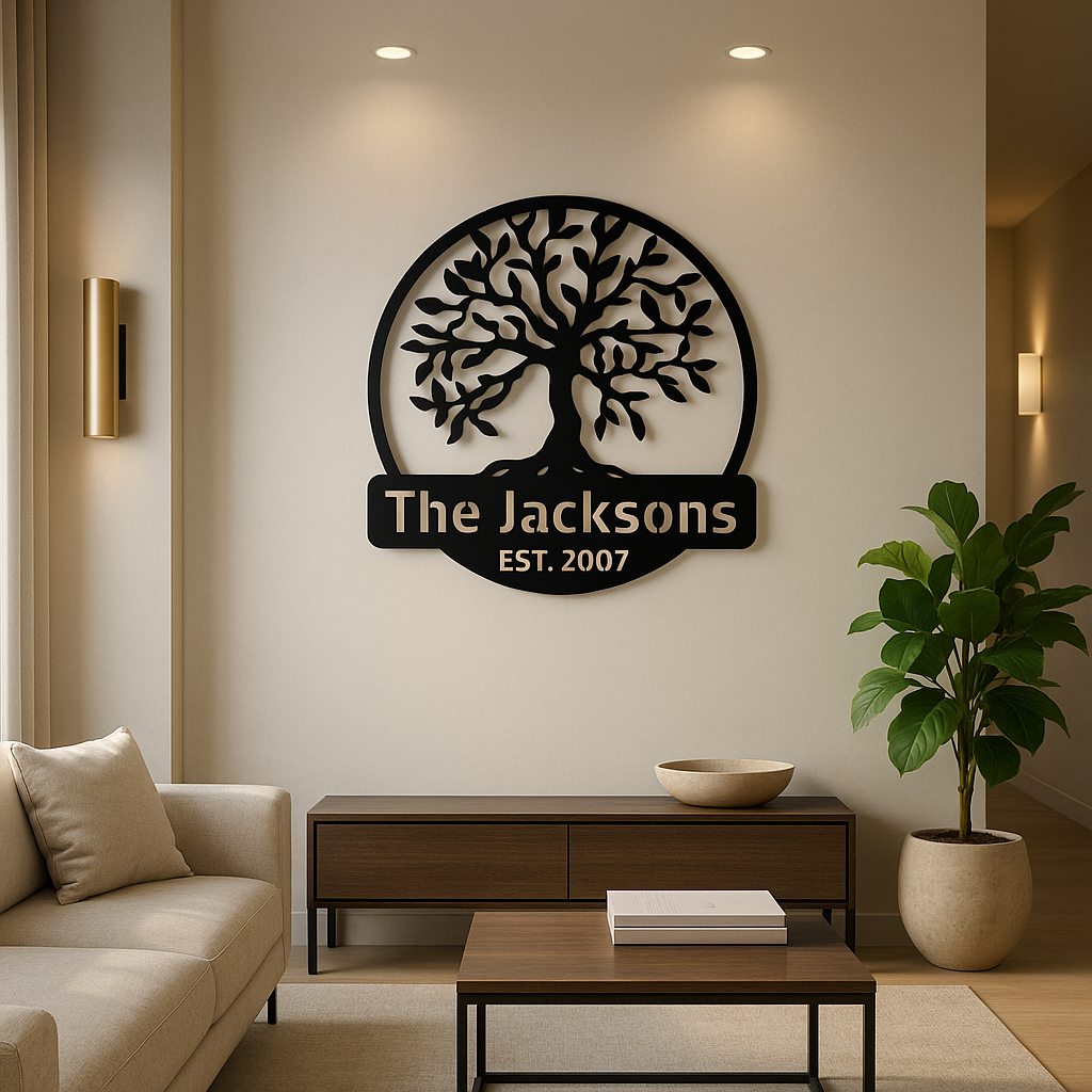 Tree-of-Life - Family Name Monogram