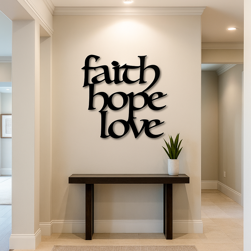 Faith-Hope-Love Wall Art