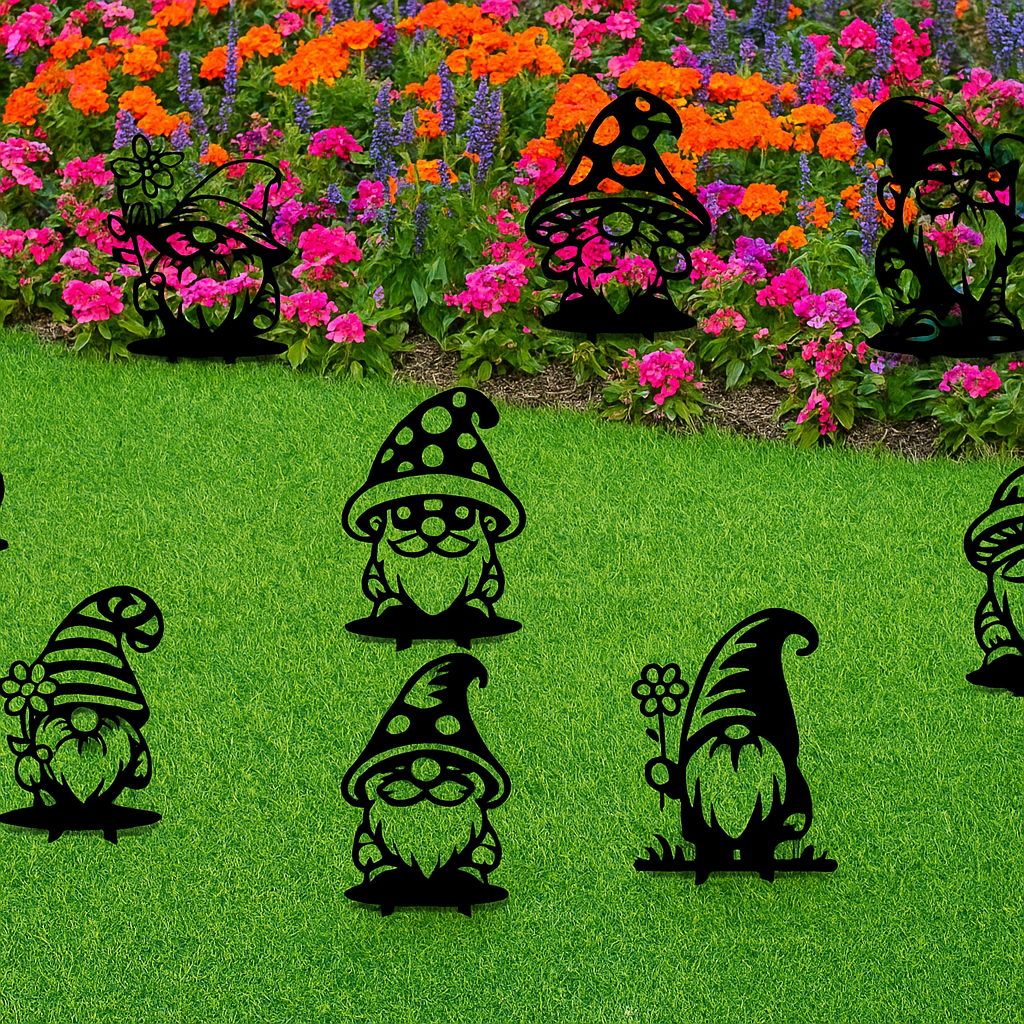 Garden Gnomes- 8-Piece