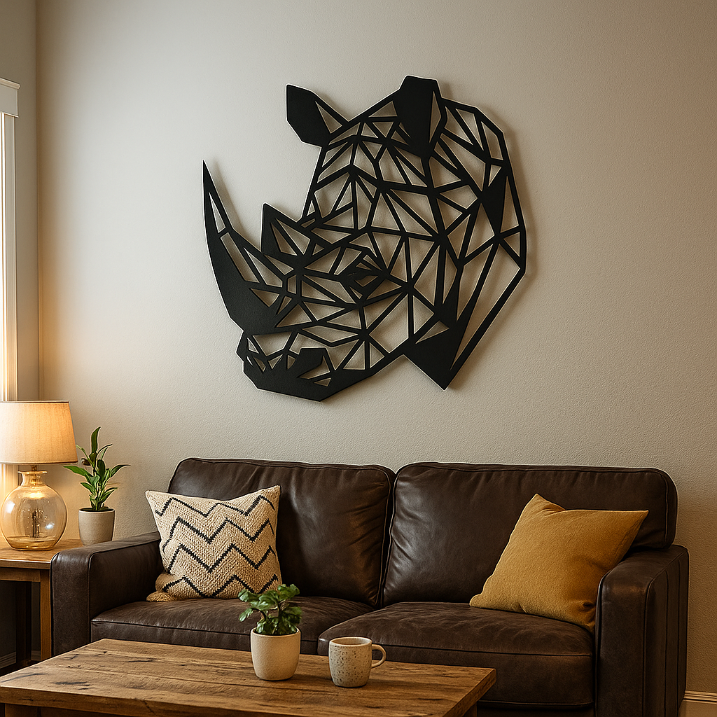 Geometric Rhino Head