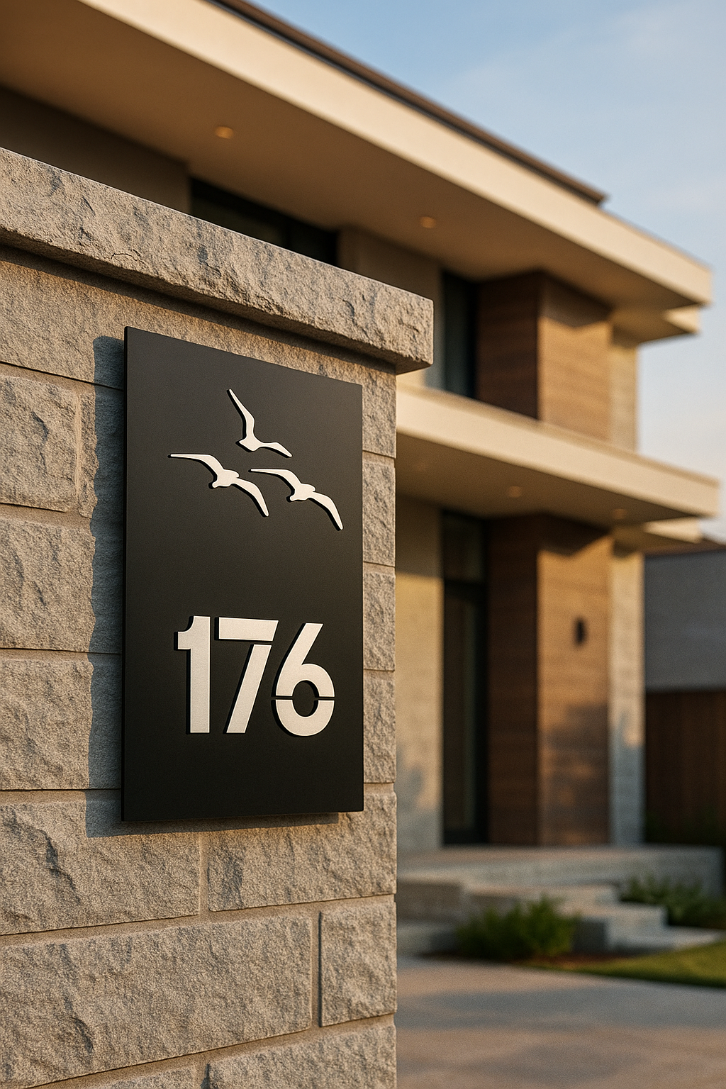 Distant Seagulls House Number