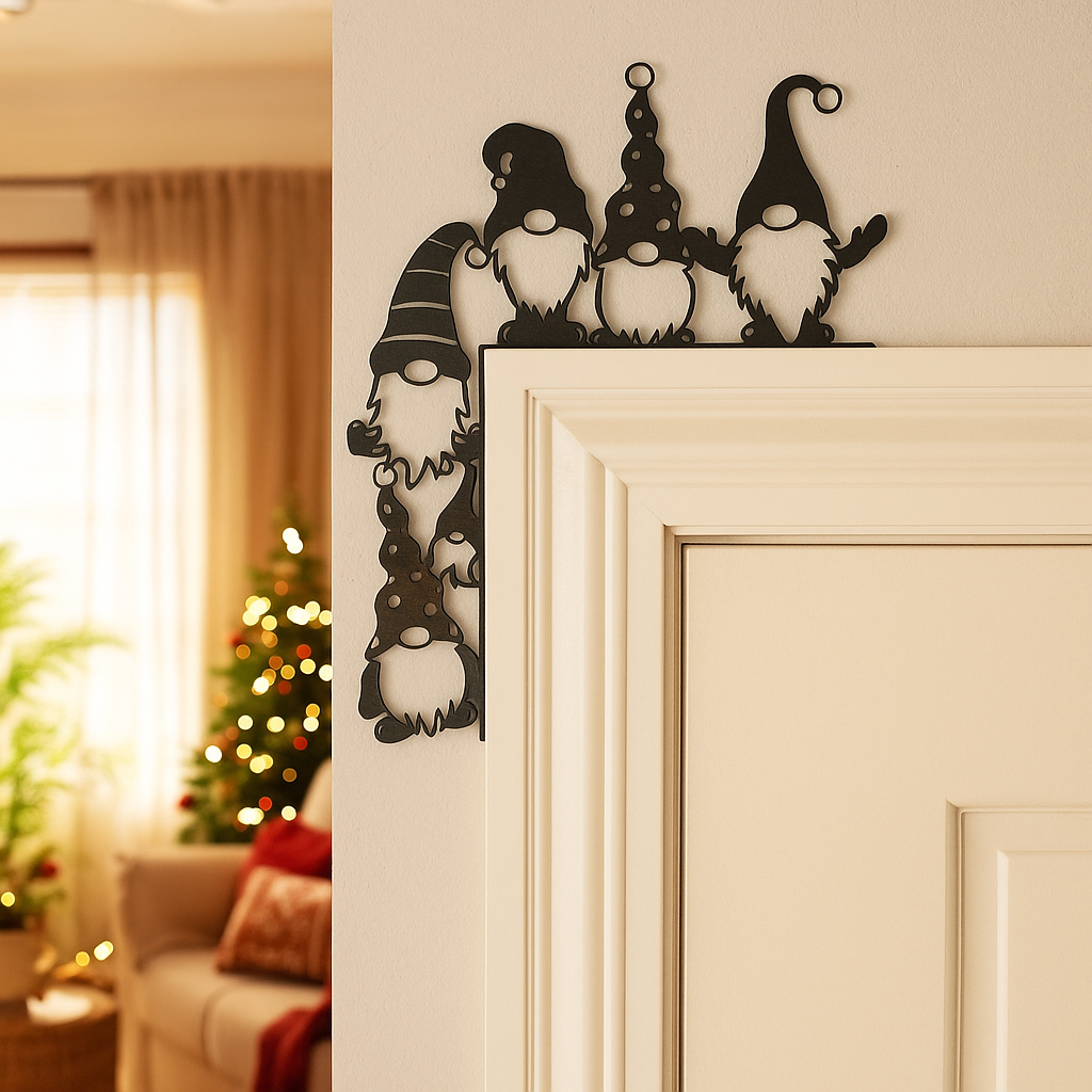 Christmas Gnomes - Door Frame / Fireplace Decor