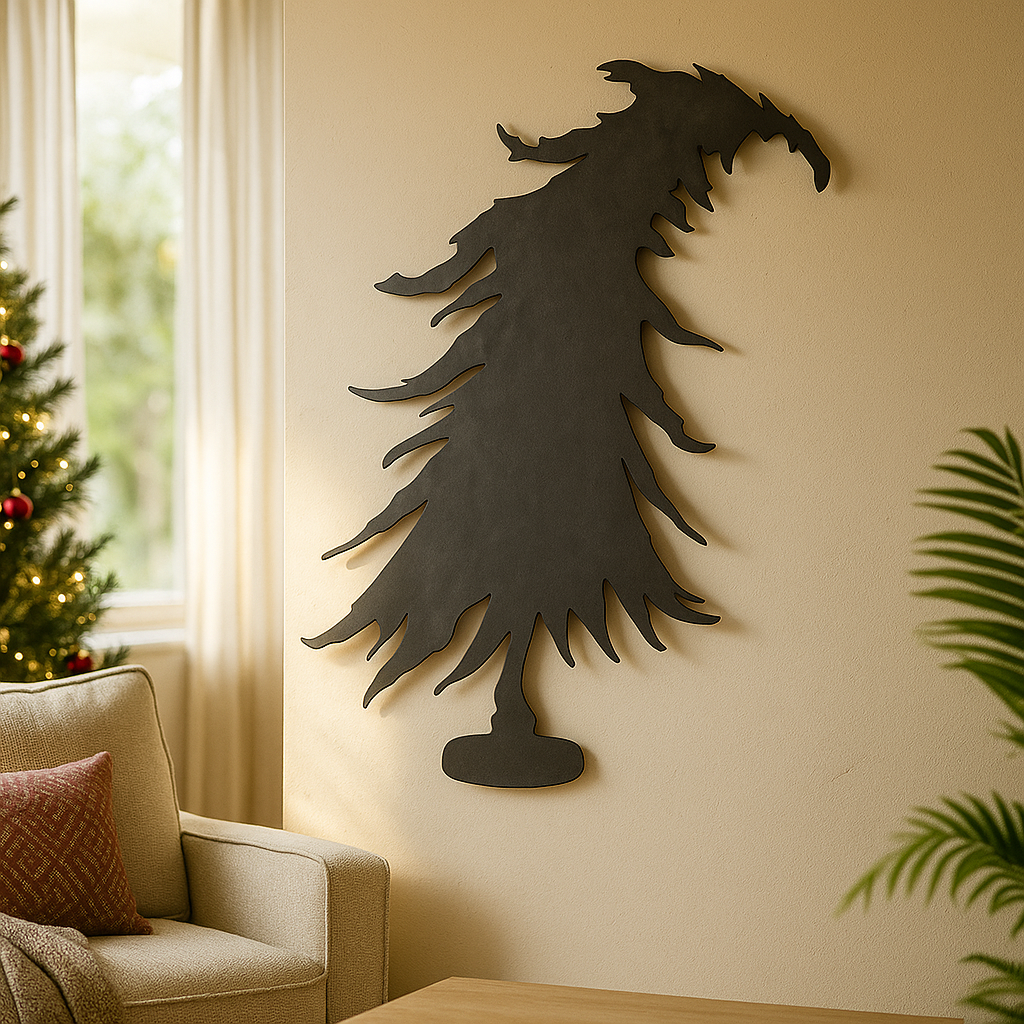 The Grinch Xmas Tree | Christmas Metal Decor | Metal Art Cafe