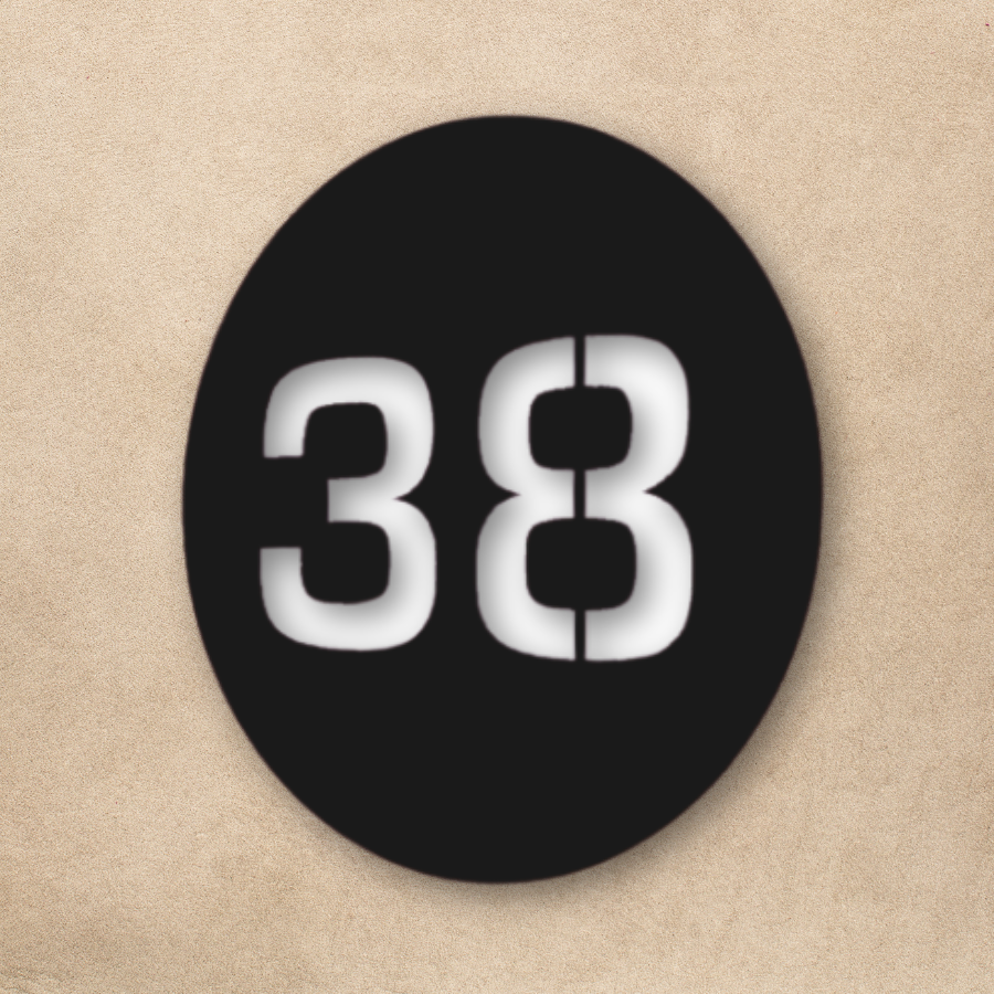 Classic House Number - Round