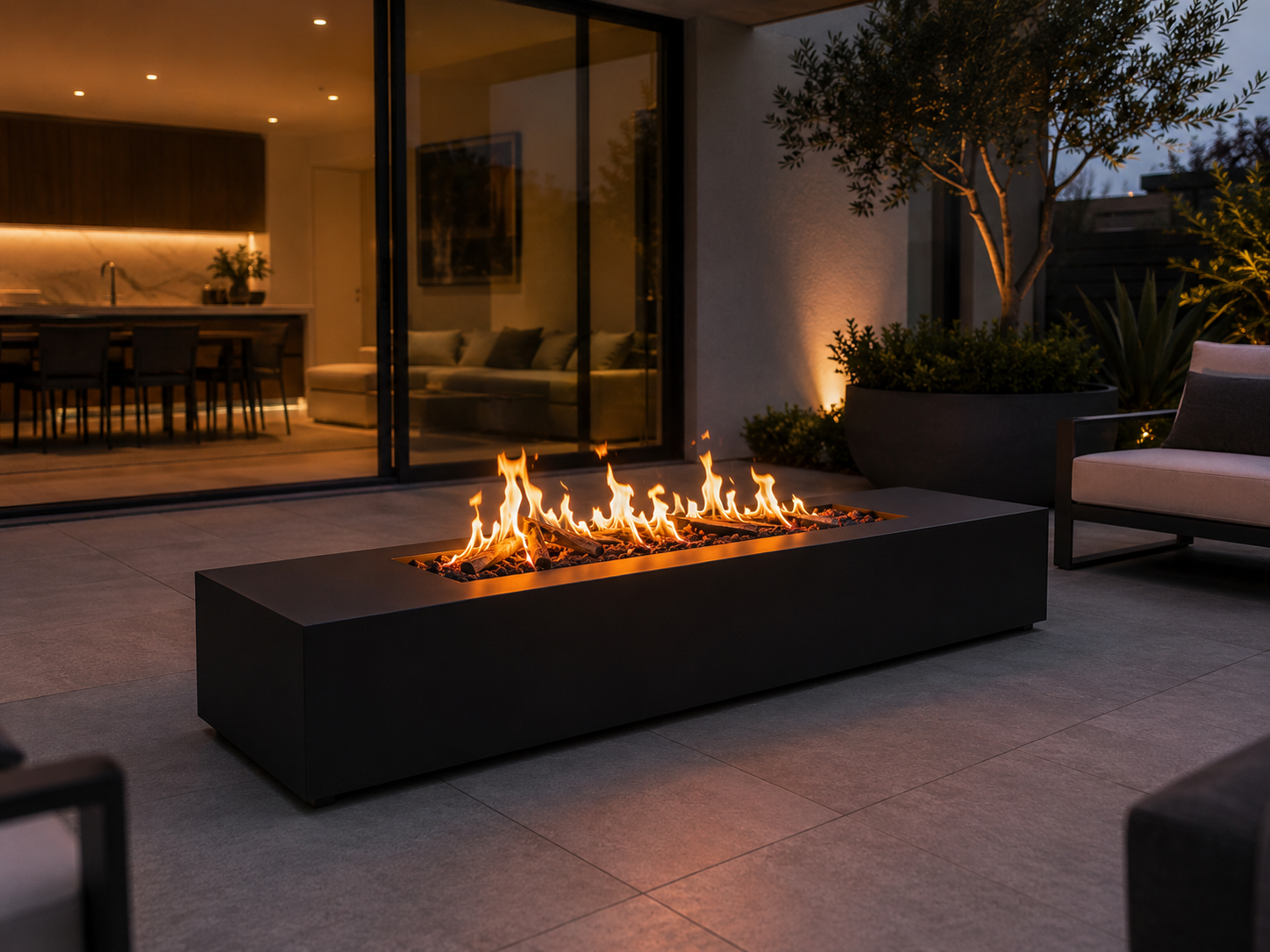Flare Rectangular Fire Pit outdoor steel fire pit South Africa
