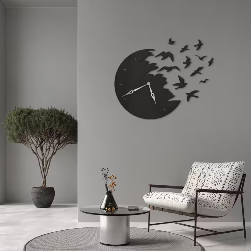 Breakaway Birds Wall Clock