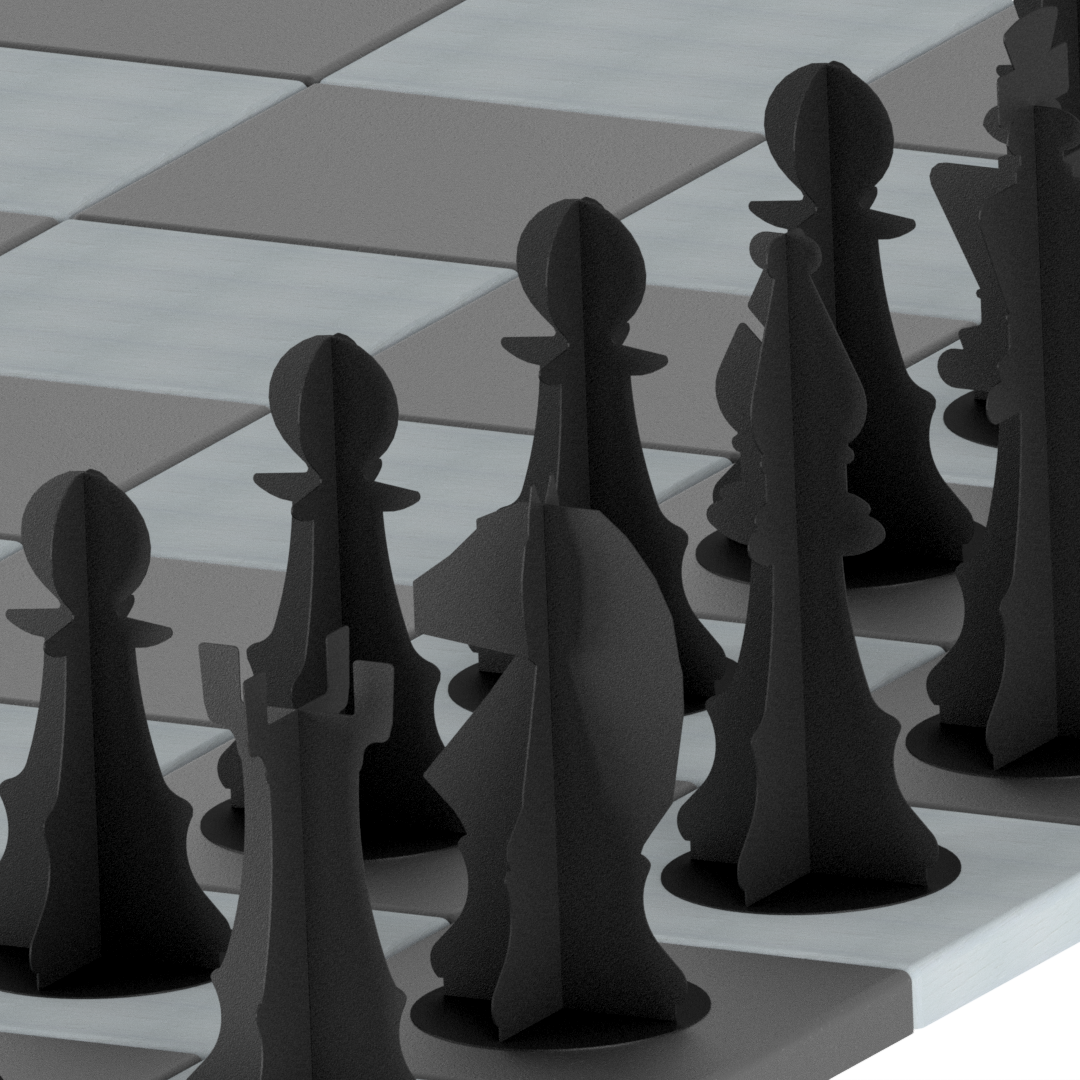 Giant Outdoor Metal Chess Set