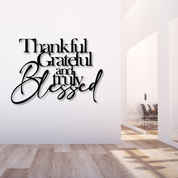 Gratitude Metal Wall Art
