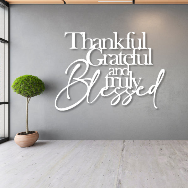 Gratitude Metal Wall Art
