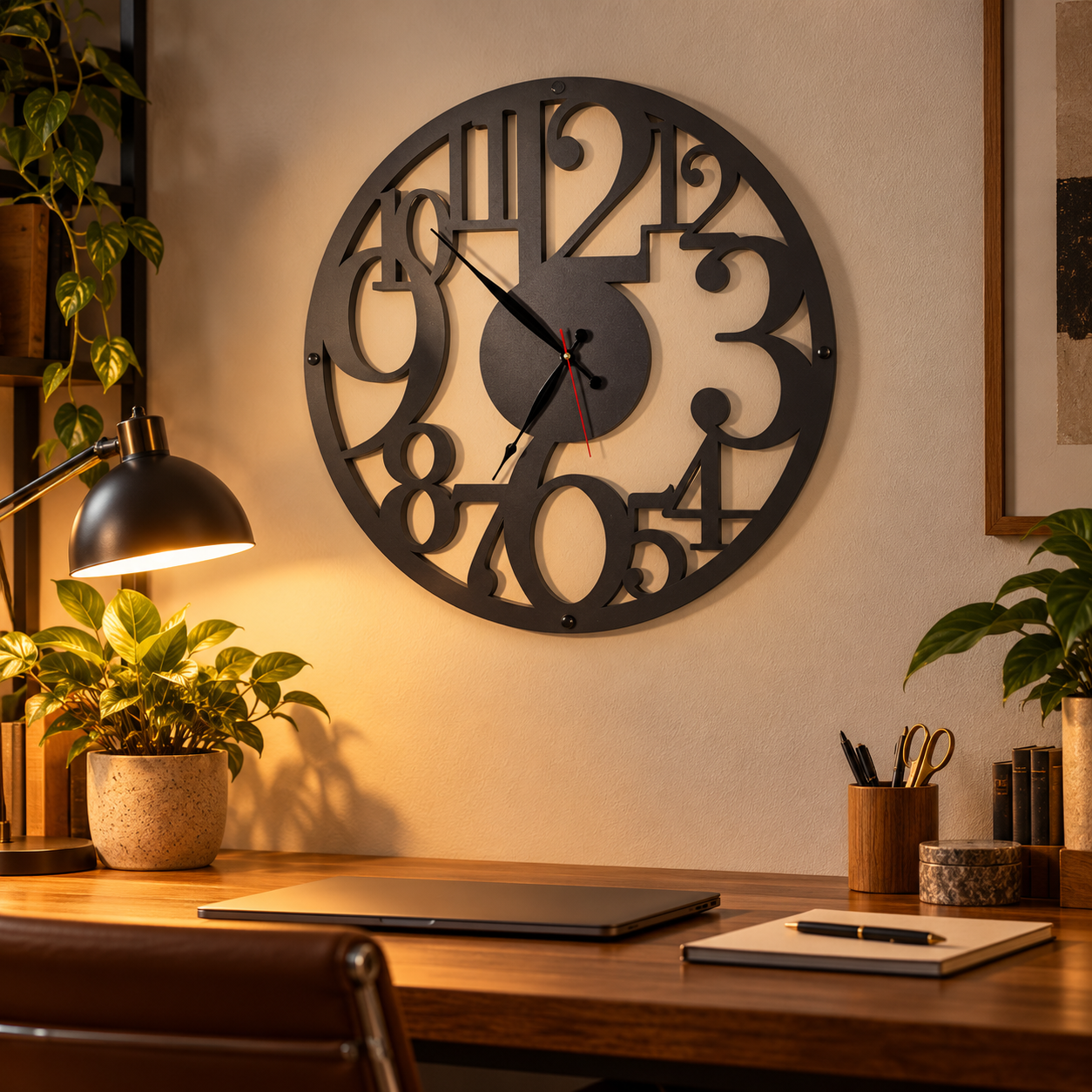Big Numbers Wall Clock