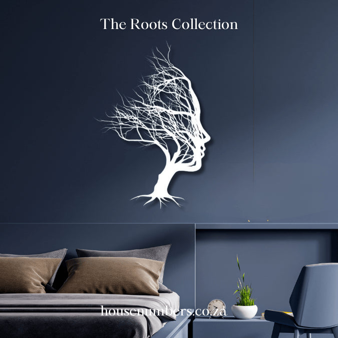 Lady Tree Face Metal Wall Art