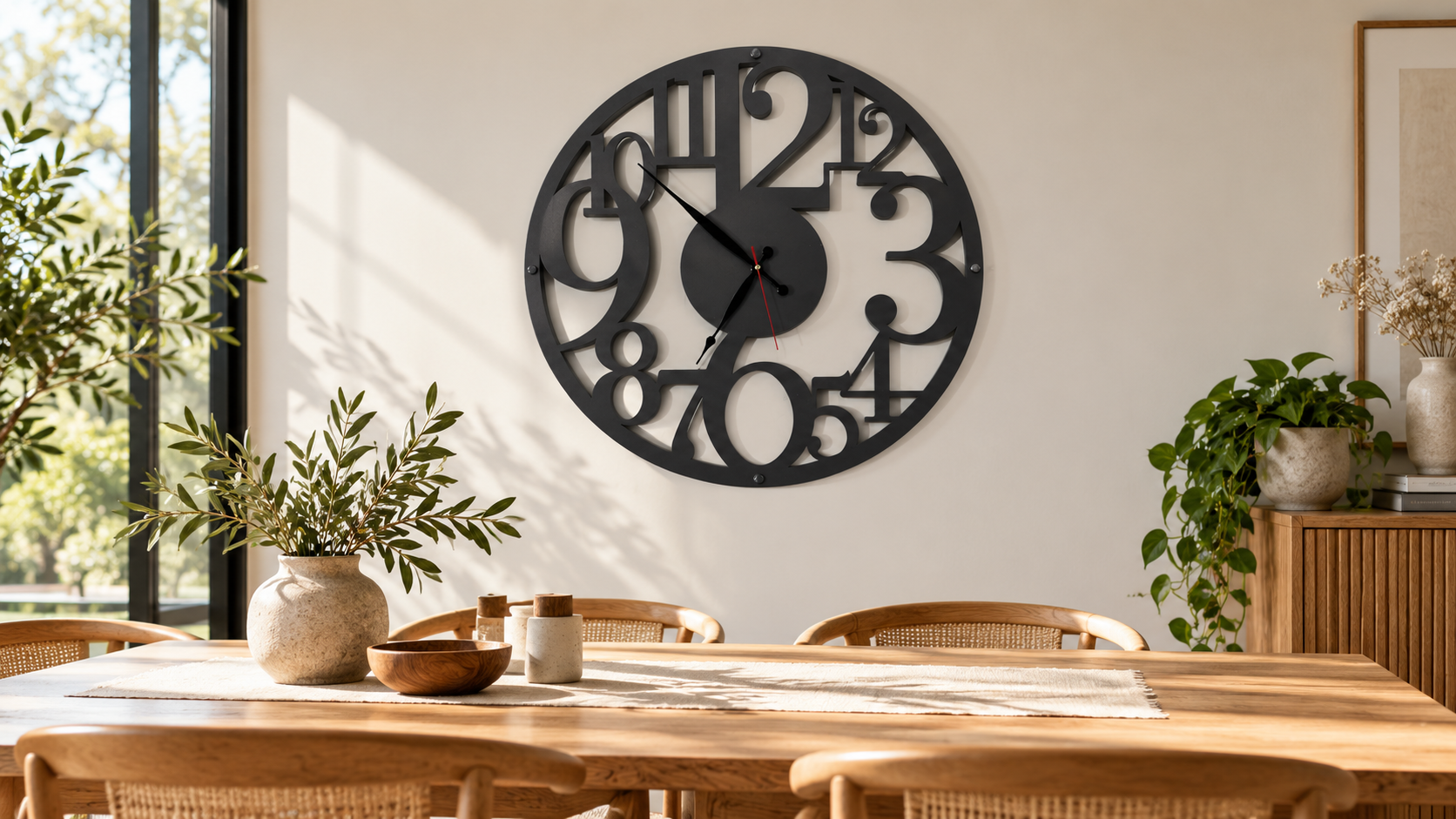 Big Numbers Wall Clock