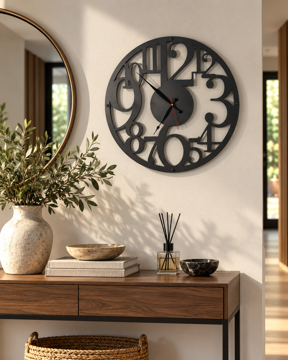 Big Numbers Wall Clock