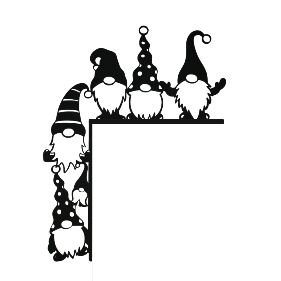 Christmas Gnomes - Door Frame / Fireplace Decor