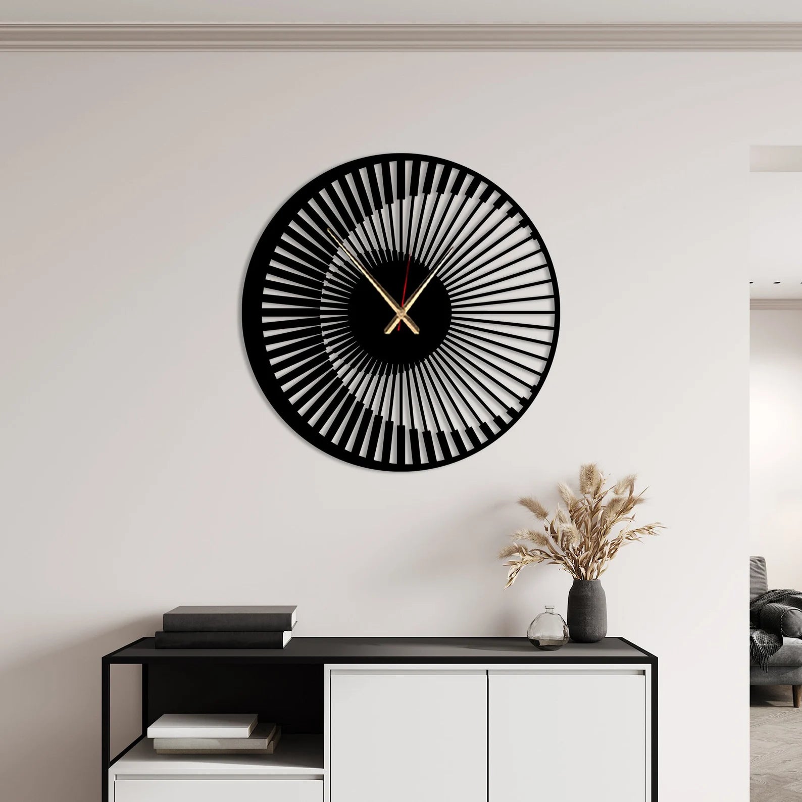 Eccentric Circles Wall Clock