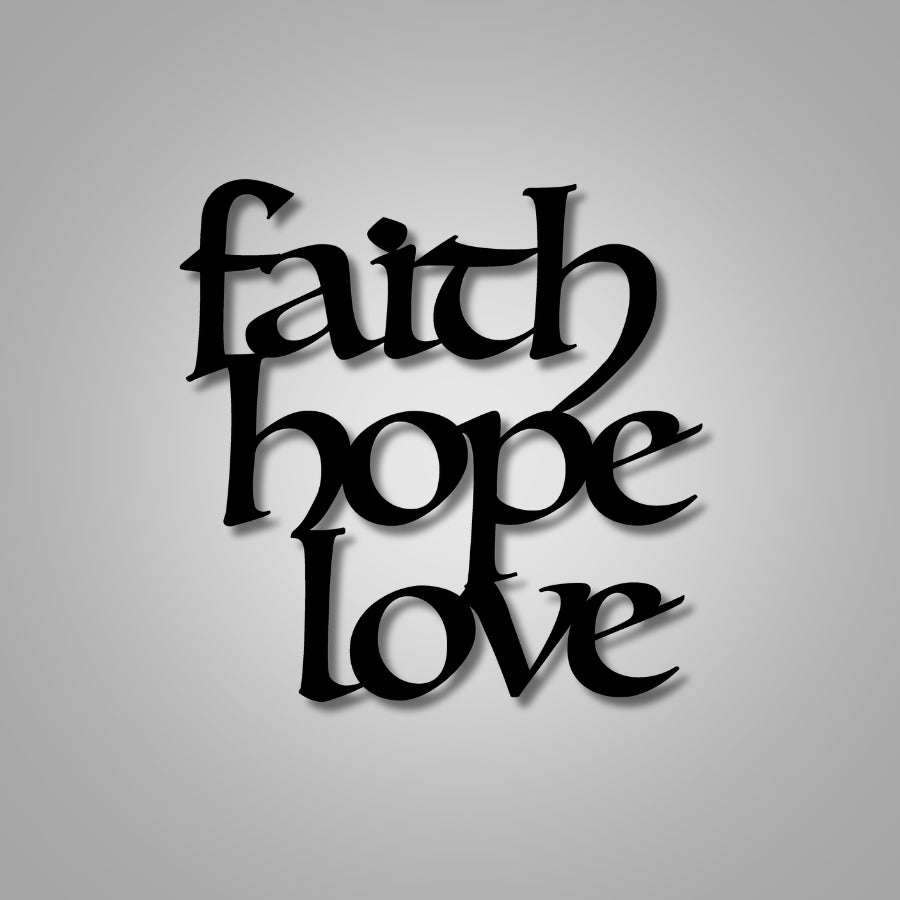 Faith-Hope-Love Wall Art