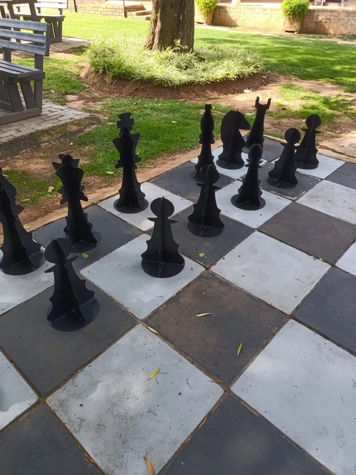 Giant Outdoor Metal Chess Set