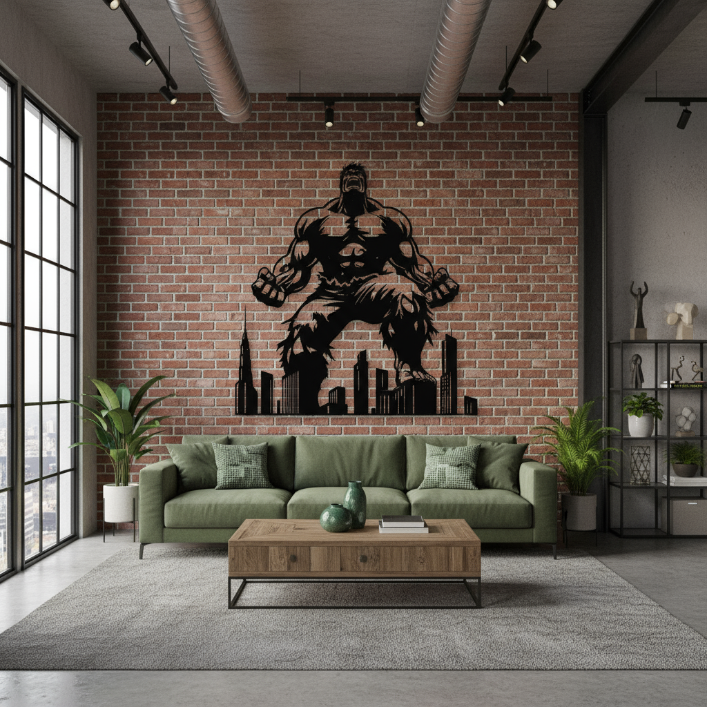 Hulk Skyline Silhouette