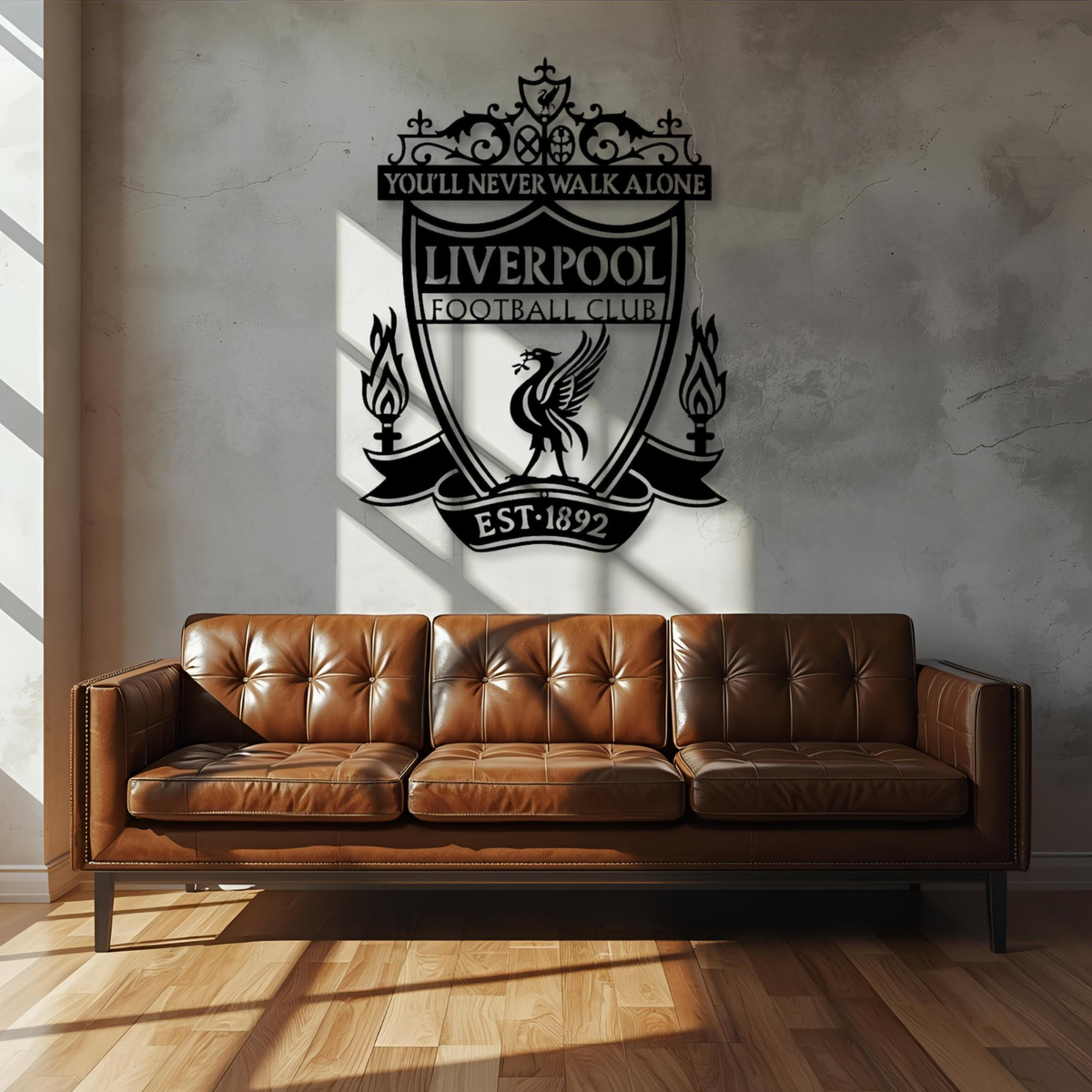 Liverpool FC Emblem Metal Wall Art | Premium Football Decor – Metal Art ...