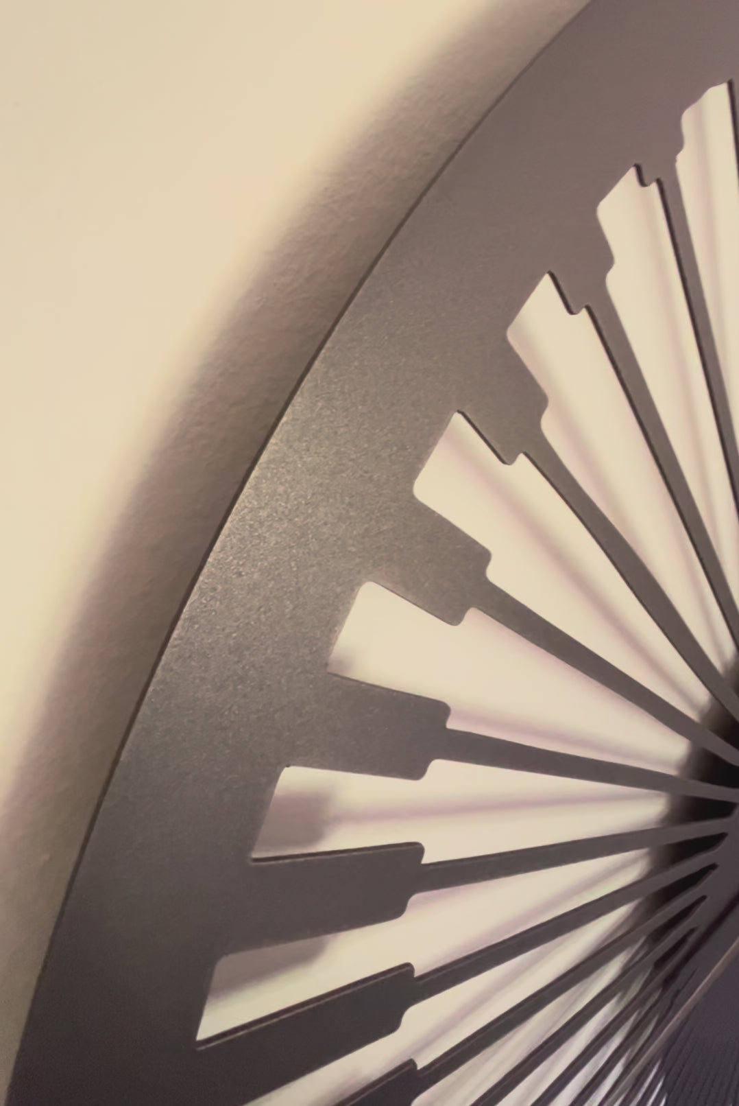 Eccentric Circles Wall Clock - Modern Oversized Metal Clock