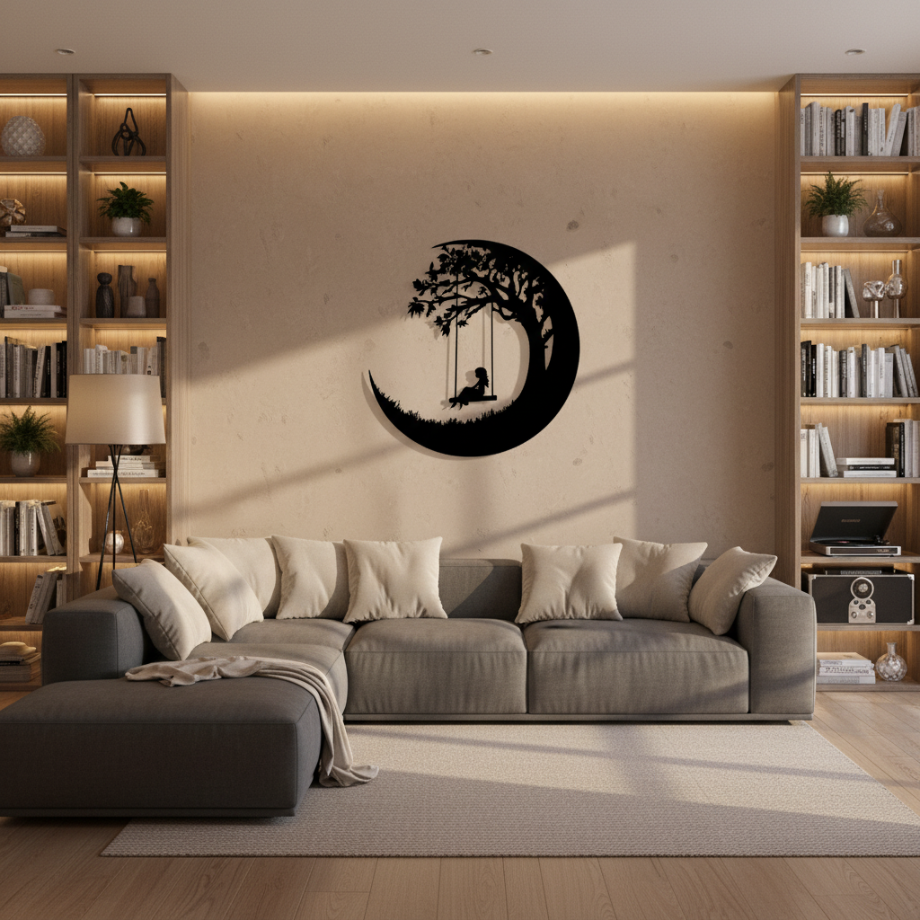 Reading nook or family room with peaceful atmosphere