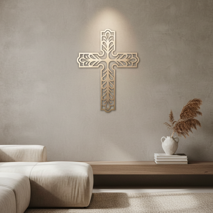 Renaissance Cross on Lounge Wall
