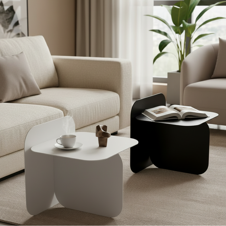 Side Tables in Lounge – Square, No Logos