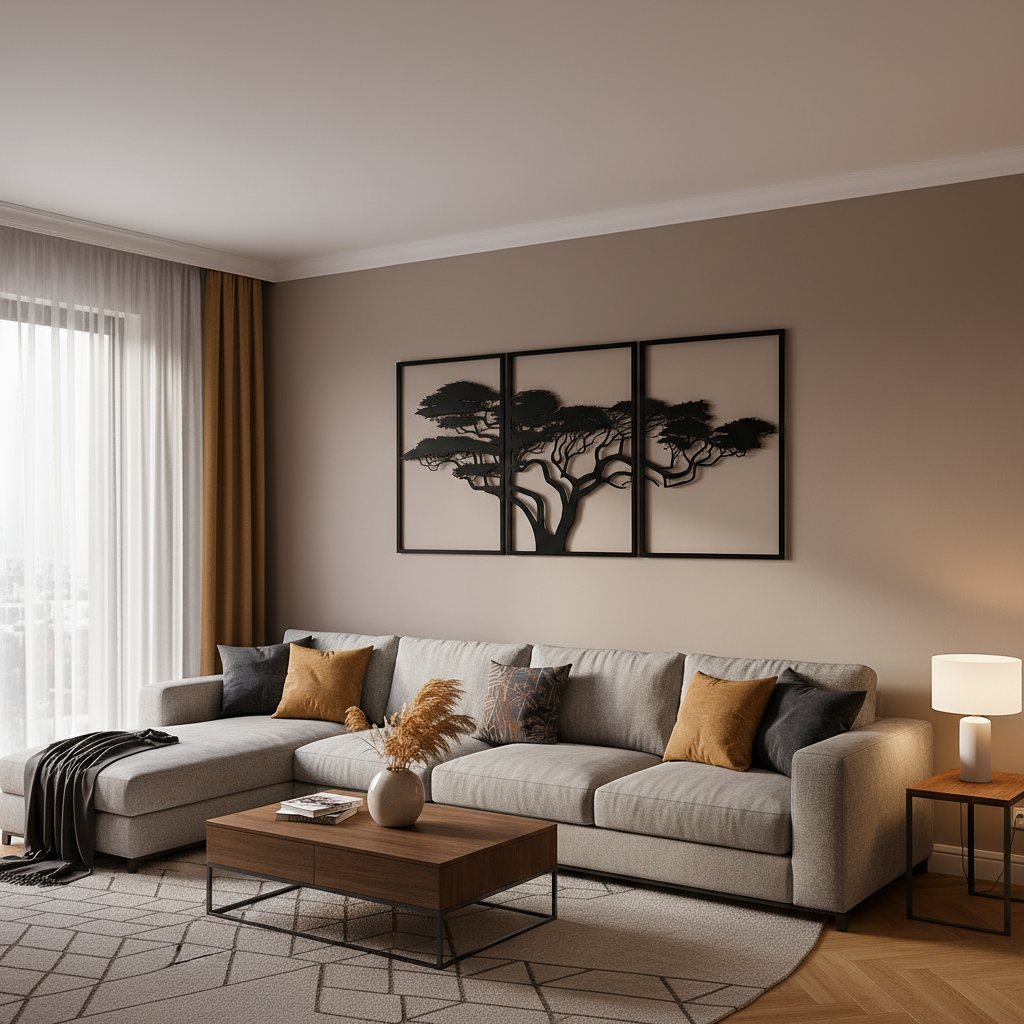 Taupe/greige contemporary - square format