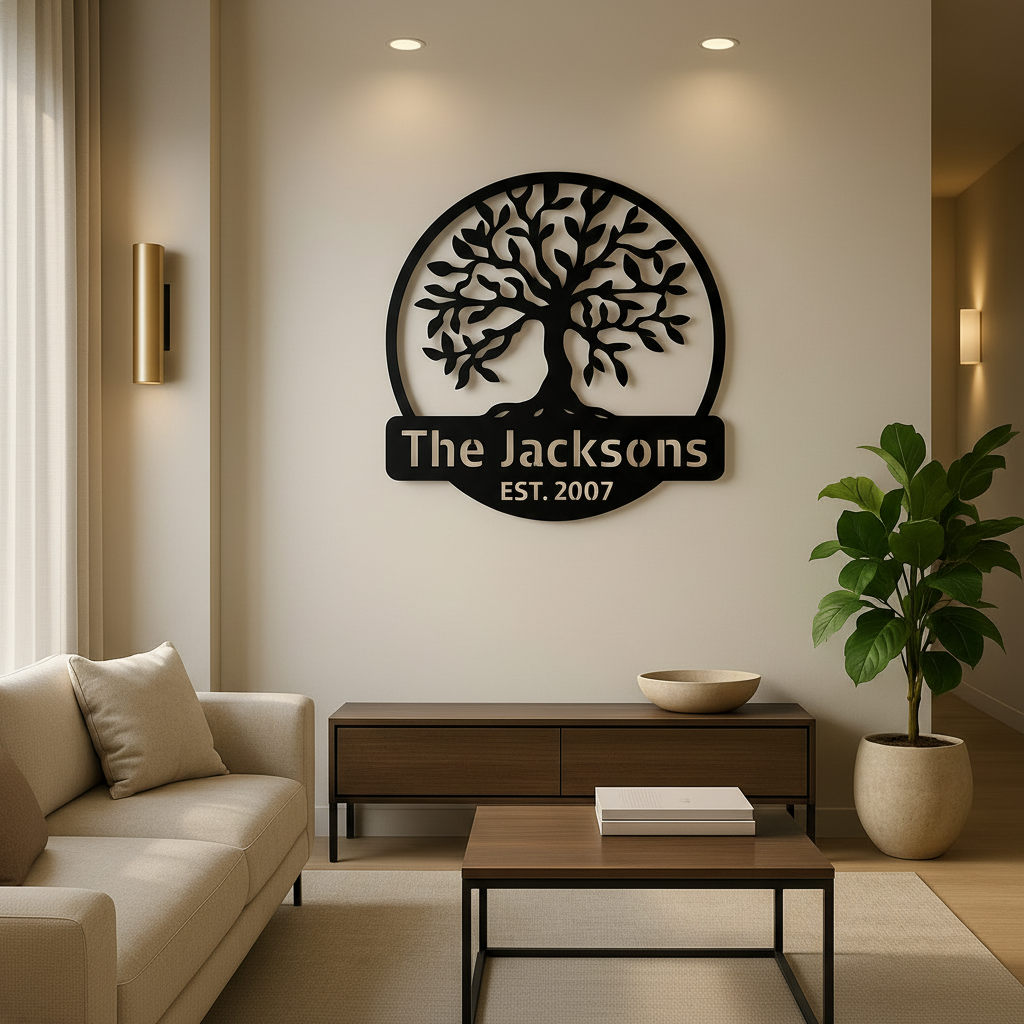 Warm cream living room with natural afternoon light